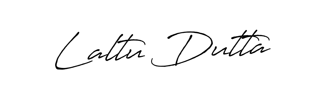 Make a beautiful signature design for name Laltu Dutta. With this signature (Antro_Vectra_Bolder) style, you can create a handwritten signature for free. Laltu Dutta signature style 7 images and pictures png