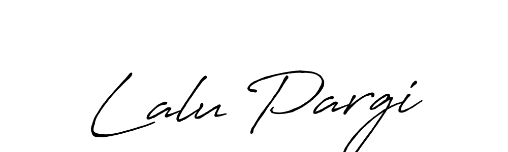 Lalu Pargi stylish signature style. Best Handwritten Sign (Antro_Vectra_Bolder) for my name. Handwritten Signature Collection Ideas for my name Lalu Pargi. Lalu Pargi signature style 7 images and pictures png