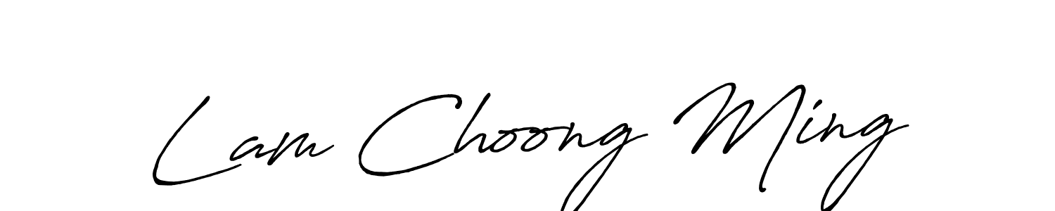 Once you've used our free online signature maker to create your best signature Antro_Vectra_Bolder style, it's time to enjoy all of the benefits that Lam Choong Ming name signing documents. Lam Choong Ming signature style 7 images and pictures png