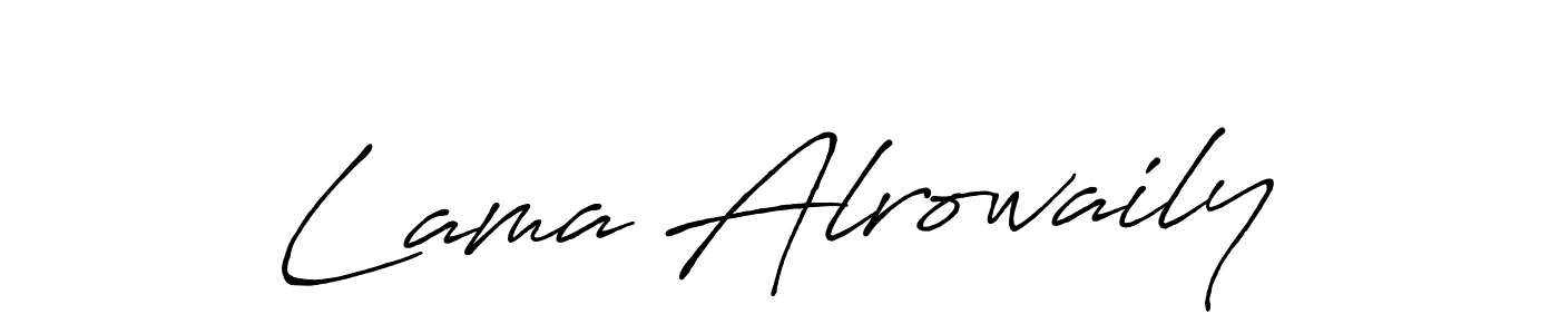 Make a beautiful signature design for name Lama Alrowaily. Use this online signature maker to create a handwritten signature for free. Lama Alrowaily signature style 7 images and pictures png