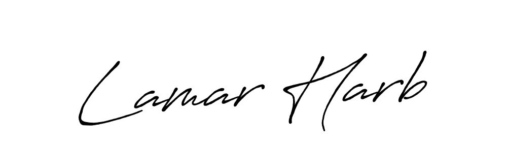 How to make Lamar Harb signature? Antro_Vectra_Bolder is a professional autograph style. Create handwritten signature for Lamar Harb name. Lamar Harb signature style 7 images and pictures png