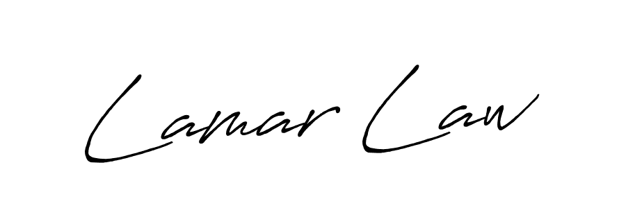 Design your own signature with our free online signature maker. With this signature software, you can create a handwritten (Antro_Vectra_Bolder) signature for name Lamar Law. Lamar Law signature style 7 images and pictures png