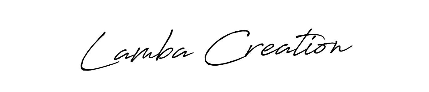 Make a short Lamba Creation signature style. Manage your documents anywhere anytime using Antro_Vectra_Bolder. Create and add eSignatures, submit forms, share and send files easily. Lamba Creation signature style 7 images and pictures png