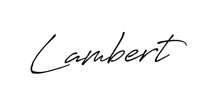 How to make Lambert signature? Antro_Vectra_Bolder is a professional autograph style. Create handwritten signature for Lambert name. Lambert signature style 7 images and pictures png