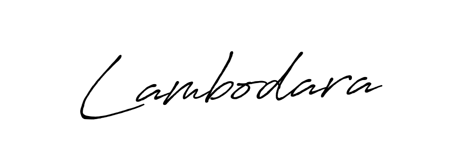 How to make Lambodara signature? Antro_Vectra_Bolder is a professional autograph style. Create handwritten signature for Lambodara name. Lambodara signature style 7 images and pictures png