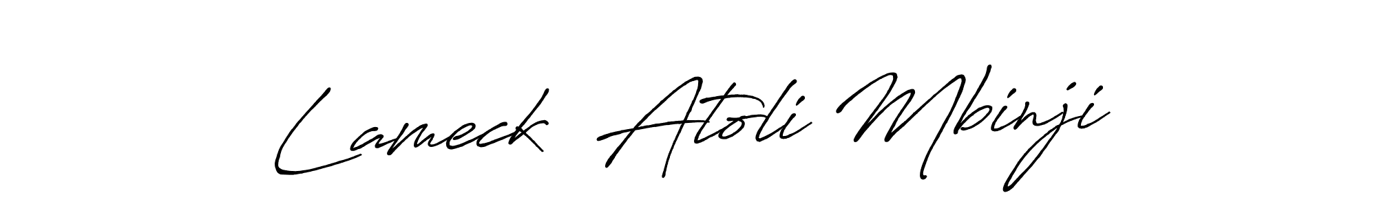 This is the best signature style for the Lameck  Atoli Mbinji name. Also you like these signature font (Antro_Vectra_Bolder). Mix name signature. Lameck  Atoli Mbinji signature style 7 images and pictures png