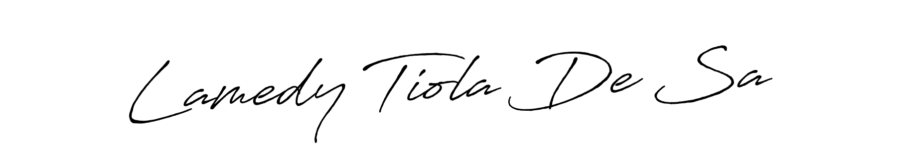 Similarly Antro_Vectra_Bolder is the best handwritten signature design. Signature creator online .You can use it as an online autograph creator for name Lamedy Tiola De Sa. Lamedy Tiola De Sa signature style 7 images and pictures png