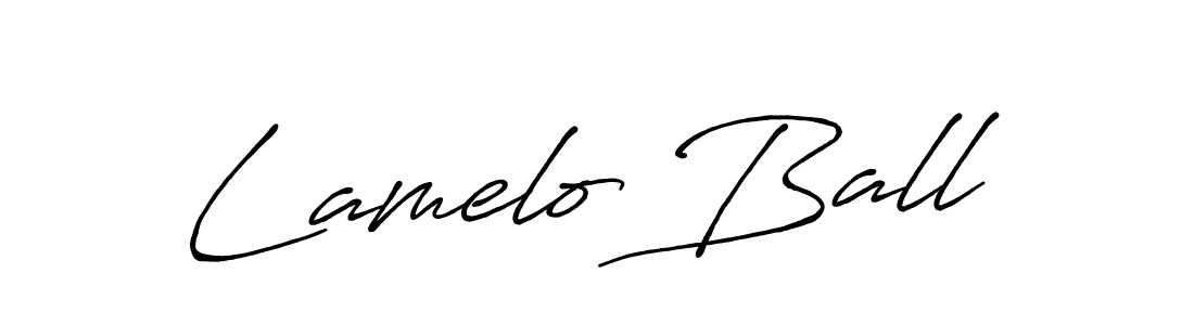 Antro_Vectra_Bolder is a professional signature style that is perfect for those who want to add a touch of class to their signature. It is also a great choice for those who want to make their signature more unique. Get Lamelo Ball name to fancy signature for free. Lamelo Ball signature style 7 images and pictures png