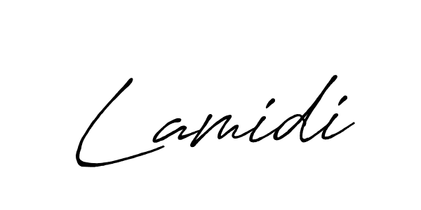Once you've used our free online signature maker to create your best signature Antro_Vectra_Bolder style, it's time to enjoy all of the benefits that Lamidi name signing documents. Lamidi signature style 7 images and pictures png