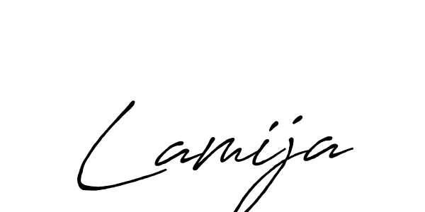 Antro_Vectra_Bolder is a professional signature style that is perfect for those who want to add a touch of class to their signature. It is also a great choice for those who want to make their signature more unique. Get Lamija name to fancy signature for free. Lamija signature style 7 images and pictures png
