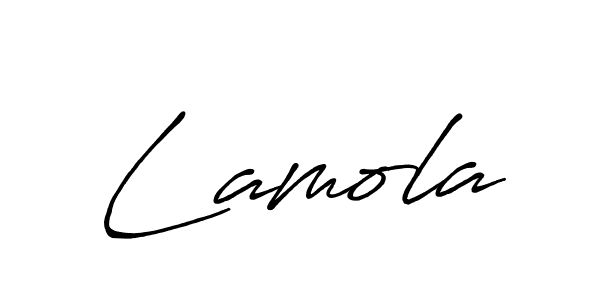 Design your own signature with our free online signature maker. With this signature software, you can create a handwritten (Antro_Vectra_Bolder) signature for name Lamola. Lamola signature style 7 images and pictures png