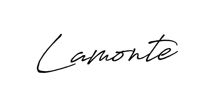 Use a signature maker to create a handwritten signature online. With this signature software, you can design (Antro_Vectra_Bolder) your own signature for name Lamonte. Lamonte signature style 7 images and pictures png