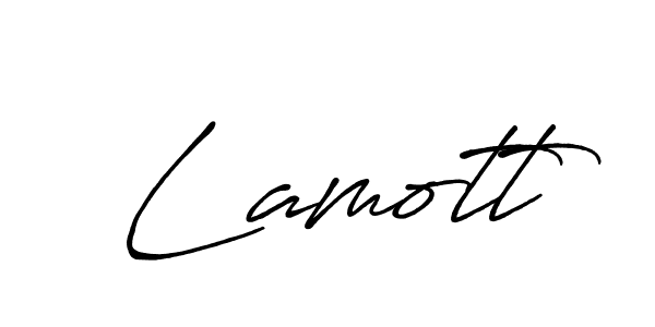 Design your own signature with our free online signature maker. With this signature software, you can create a handwritten (Antro_Vectra_Bolder) signature for name Lamott. Lamott signature style 7 images and pictures png