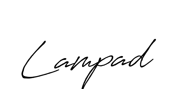 Use a signature maker to create a handwritten signature online. With this signature software, you can design (Antro_Vectra_Bolder) your own signature for name Lampad. Lampad signature style 7 images and pictures png