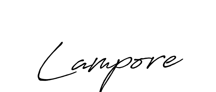 The best way (Antro_Vectra_Bolder) to make a short signature is to pick only two or three words in your name. The name Lampore include a total of six letters. For converting this name. Lampore signature style 7 images and pictures png
