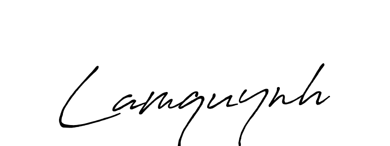 Lamquynh stylish signature style. Best Handwritten Sign (Antro_Vectra_Bolder) for my name. Handwritten Signature Collection Ideas for my name Lamquynh. Lamquynh signature style 7 images and pictures png