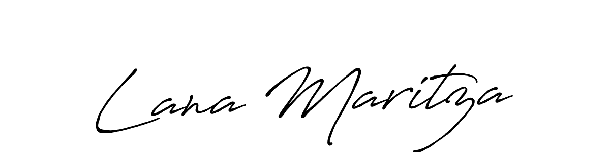 Make a beautiful signature design for name Lana Maritza. With this signature (Antro_Vectra_Bolder) style, you can create a handwritten signature for free. Lana Maritza signature style 7 images and pictures png