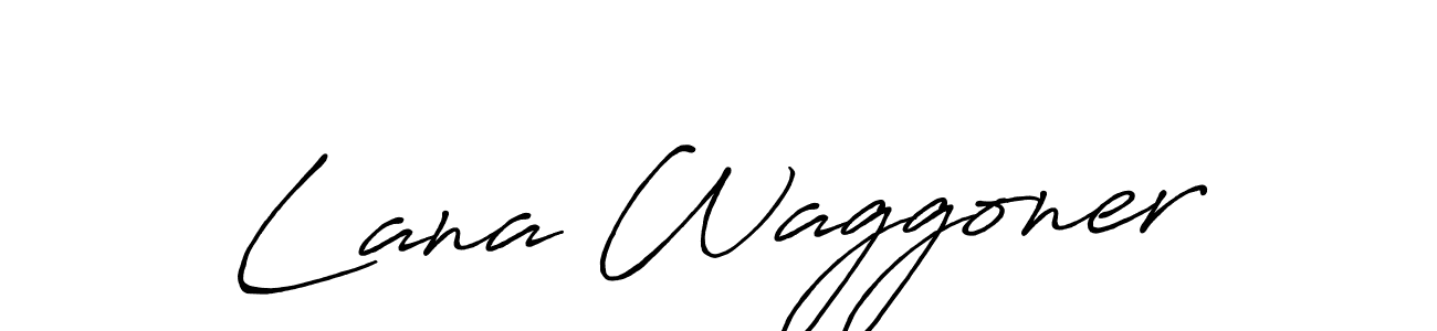 Design your own signature with our free online signature maker. With this signature software, you can create a handwritten (Antro_Vectra_Bolder) signature for name Lana Waggoner. Lana Waggoner signature style 7 images and pictures png