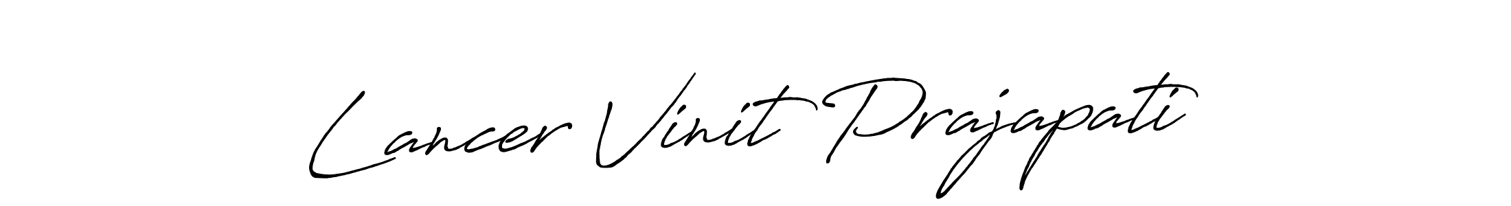 You can use this online signature creator to create a handwritten signature for the name Lancer Vinit Prajapati. This is the best online autograph maker. Lancer Vinit Prajapati signature style 7 images and pictures png