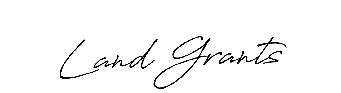 It looks lik you need a new signature style for name Land Grants. Design unique handwritten (Antro_Vectra_Bolder) signature with our free signature maker in just a few clicks. Land Grants signature style 7 images and pictures png