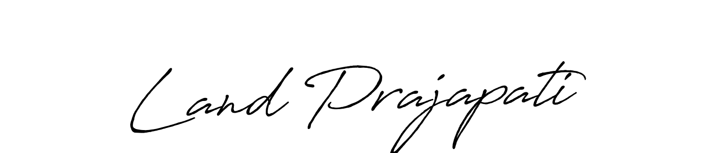 Antro_Vectra_Bolder is a professional signature style that is perfect for those who want to add a touch of class to their signature. It is also a great choice for those who want to make their signature more unique. Get Land Prajapati name to fancy signature for free. Land Prajapati signature style 7 images and pictures png