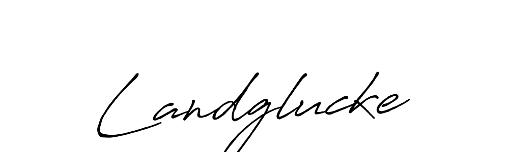 Create a beautiful signature design for name Landglucke. With this signature (Antro_Vectra_Bolder) fonts, you can make a handwritten signature for free. Landglucke signature style 7 images and pictures png