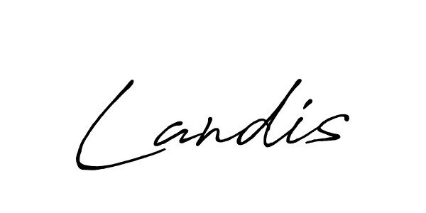 Design your own signature with our free online signature maker. With this signature software, you can create a handwritten (Antro_Vectra_Bolder) signature for name Landis. Landis signature style 7 images and pictures png