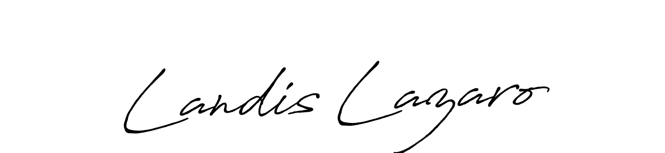 The best way (Antro_Vectra_Bolder) to make a short signature is to pick only two or three words in your name. The name Landis Lazaro include a total of six letters. For converting this name. Landis Lazaro signature style 7 images and pictures png