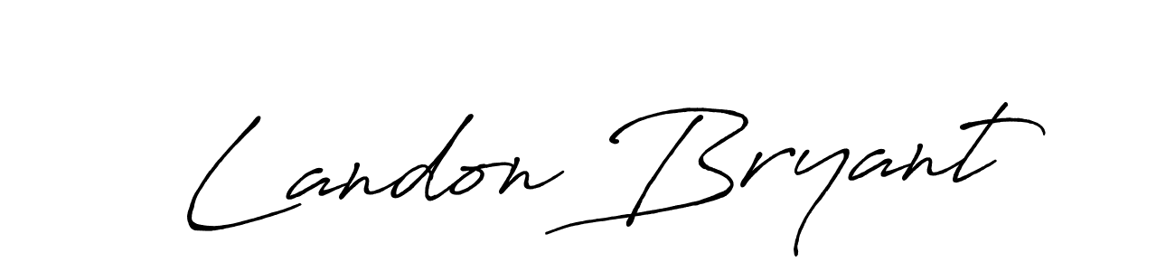 How to Draw Landon Bryant signature style? Antro_Vectra_Bolder is a latest design signature styles for name Landon Bryant. Landon Bryant signature style 7 images and pictures png