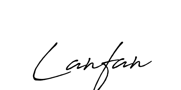 Design your own signature with our free online signature maker. With this signature software, you can create a handwritten (Antro_Vectra_Bolder) signature for name Lanfan. Lanfan signature style 7 images and pictures png