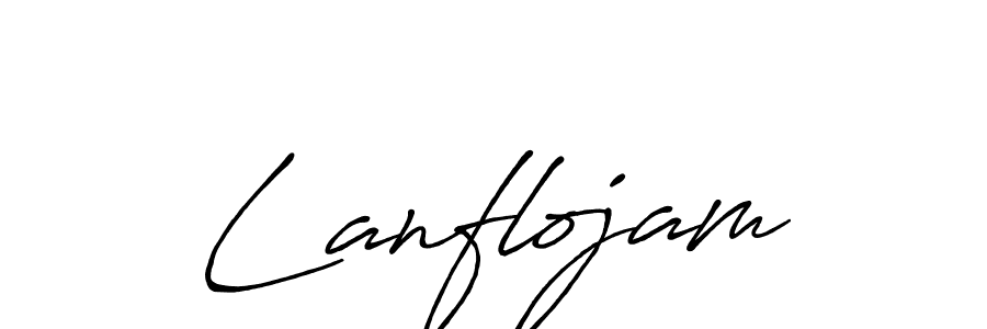 Lanflojam stylish signature style. Best Handwritten Sign (Antro_Vectra_Bolder) for my name. Handwritten Signature Collection Ideas for my name Lanflojam. Lanflojam signature style 7 images and pictures png