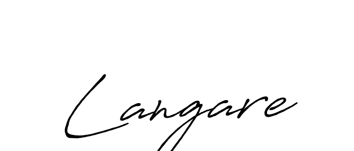 Create a beautiful signature design for name Langare. With this signature (Antro_Vectra_Bolder) fonts, you can make a handwritten signature for free. Langare signature style 7 images and pictures png