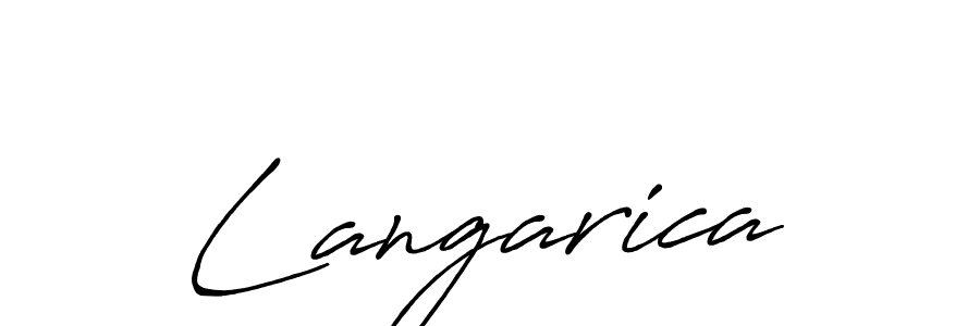 Once you've used our free online signature maker to create your best signature Antro_Vectra_Bolder style, it's time to enjoy all of the benefits that Langarica name signing documents. Langarica signature style 7 images and pictures png