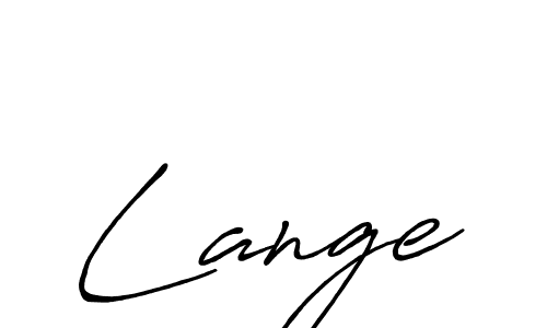 Create a beautiful signature design for name Lange. With this signature (Antro_Vectra_Bolder) fonts, you can make a handwritten signature for free. Lange signature style 7 images and pictures png