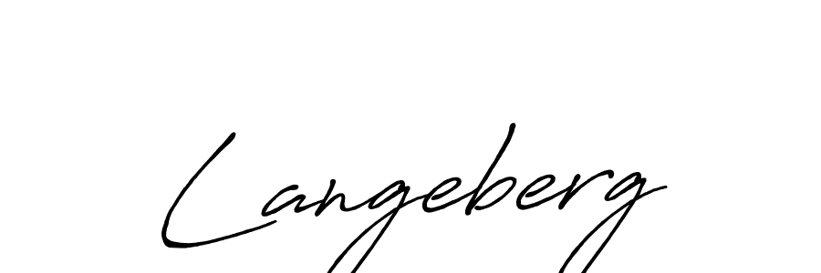 Langeberg stylish signature style. Best Handwritten Sign (Antro_Vectra_Bolder) for my name. Handwritten Signature Collection Ideas for my name Langeberg. Langeberg signature style 7 images and pictures png