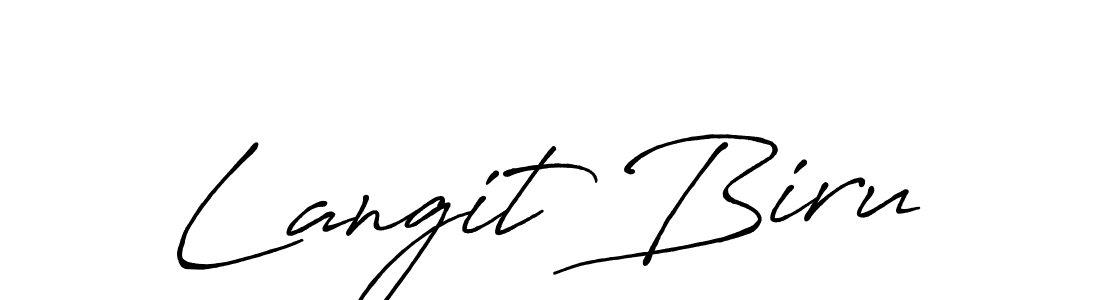 Use a signature maker to create a handwritten signature online. With this signature software, you can design (Antro_Vectra_Bolder) your own signature for name Langit Biru. Langit Biru signature style 7 images and pictures png