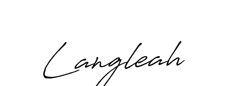 Also You can easily find your signature by using the search form. We will create Langleah name handwritten signature images for you free of cost using Antro_Vectra_Bolder sign style. Langleah signature style 7 images and pictures png