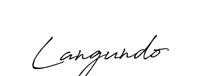 Use a signature maker to create a handwritten signature online. With this signature software, you can design (Antro_Vectra_Bolder) your own signature for name Langundo. Langundo signature style 7 images and pictures png