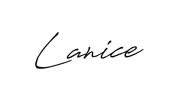 How to make Lanice signature? Antro_Vectra_Bolder is a professional autograph style. Create handwritten signature for Lanice name. Lanice signature style 7 images and pictures png