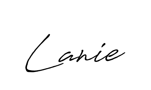 Create a beautiful signature design for name Lanie. With this signature (Antro_Vectra_Bolder) fonts, you can make a handwritten signature for free. Lanie signature style 7 images and pictures png