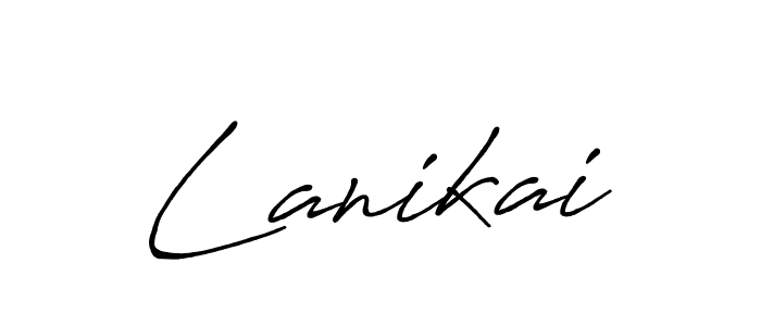 Make a beautiful signature design for name Lanikai. With this signature (Antro_Vectra_Bolder) style, you can create a handwritten signature for free. Lanikai signature style 7 images and pictures png