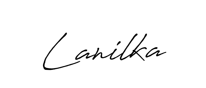 Also we have Lanilka name is the best signature style. Create professional handwritten signature collection using Antro_Vectra_Bolder autograph style. Lanilka signature style 7 images and pictures png