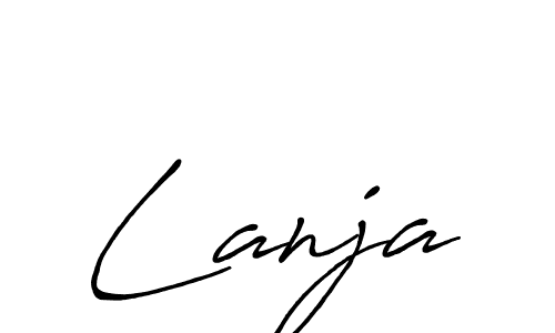 Make a beautiful signature design for name Lanja. Use this online signature maker to create a handwritten signature for free. Lanja signature style 7 images and pictures png