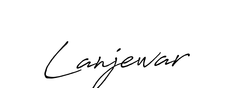 Here are the top 10 professional signature styles for the name Lanjewar. These are the best autograph styles you can use for your name. Lanjewar signature style 7 images and pictures png