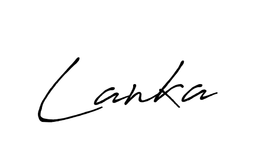 Also we have Lanka name is the best signature style. Create professional handwritten signature collection using Antro_Vectra_Bolder autograph style. Lanka signature style 7 images and pictures png