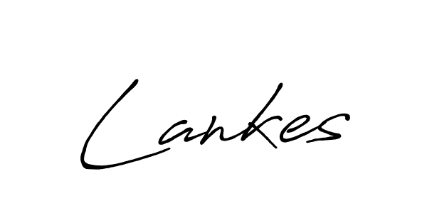 Use a signature maker to create a handwritten signature online. With this signature software, you can design (Antro_Vectra_Bolder) your own signature for name Lankes. Lankes signature style 7 images and pictures png