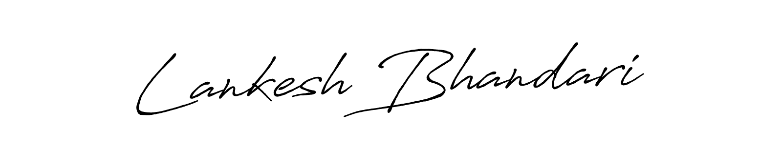 Also You can easily find your signature by using the search form. We will create Lankesh Bhandari name handwritten signature images for you free of cost using Antro_Vectra_Bolder sign style. Lankesh Bhandari signature style 7 images and pictures png