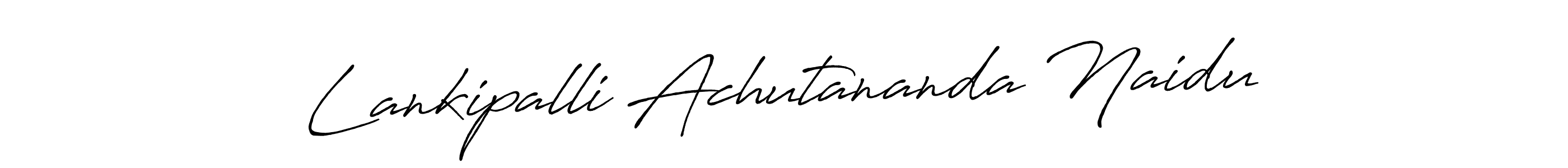 Similarly Antro_Vectra_Bolder is the best handwritten signature design. Signature creator online .You can use it as an online autograph creator for name Lankipalli Achutananda Naidu. Lankipalli Achutananda Naidu signature style 7 images and pictures png