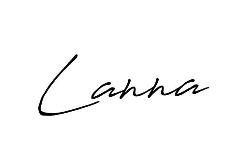 Also we have Lanna name is the best signature style. Create professional handwritten signature collection using Antro_Vectra_Bolder autograph style. Lanna signature style 7 images and pictures png