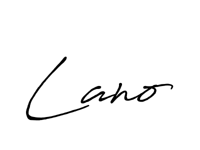 Create a beautiful signature design for name Lano. With this signature (Antro_Vectra_Bolder) fonts, you can make a handwritten signature for free. Lano signature style 7 images and pictures png